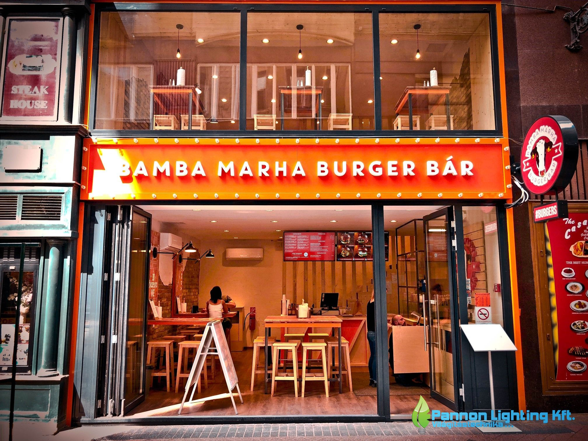 Bamba Marha étterem dizájn világítás