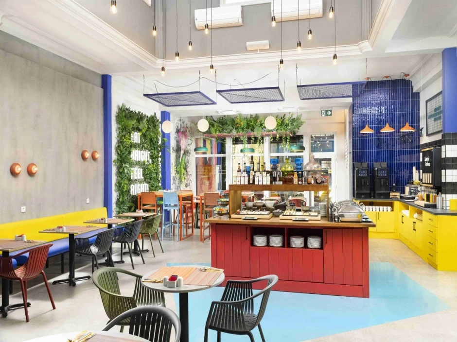 Design LED luminaires in the Anna Hotel, Budapest