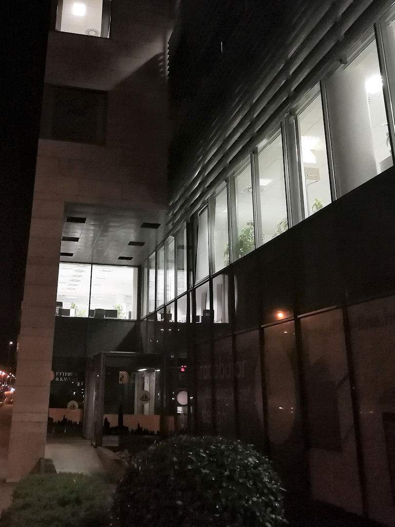 Outdoor lighting upgrade at the IP WEST office building