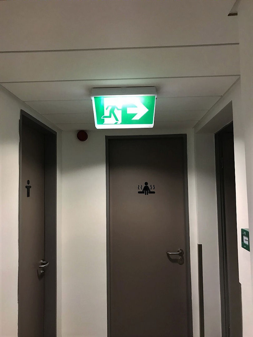 Emergency lighting at the LifeStyle Hotel